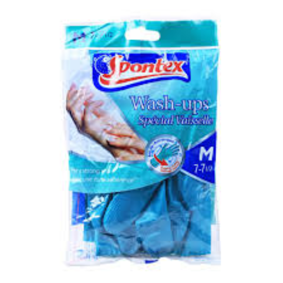 SPONTEX WASH UP GLOVES MEDIUM